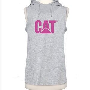CAT Birch heather Eliza Sleeveless hoodie - L